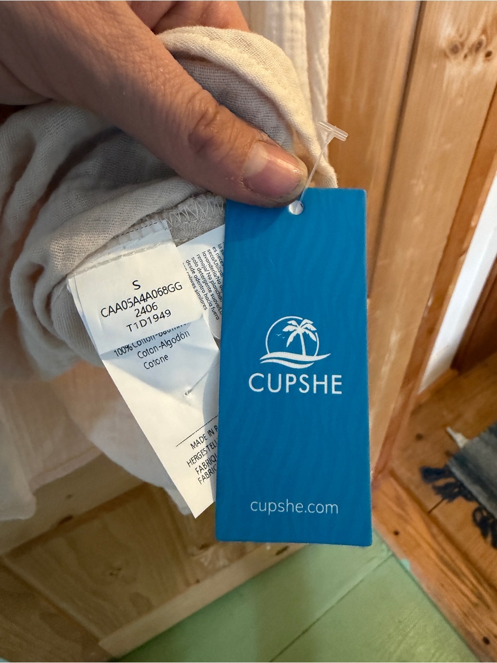 Cupshe Cream Ruffle Tie-Back Backless Sundress - Picture 5 of 5